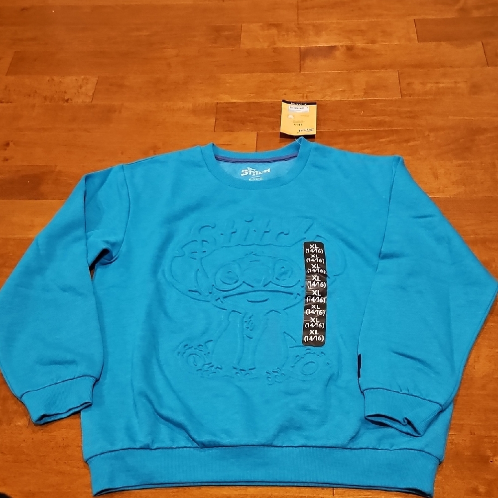 NWT STITCH Girls  Graphic 3d Sweatshirt